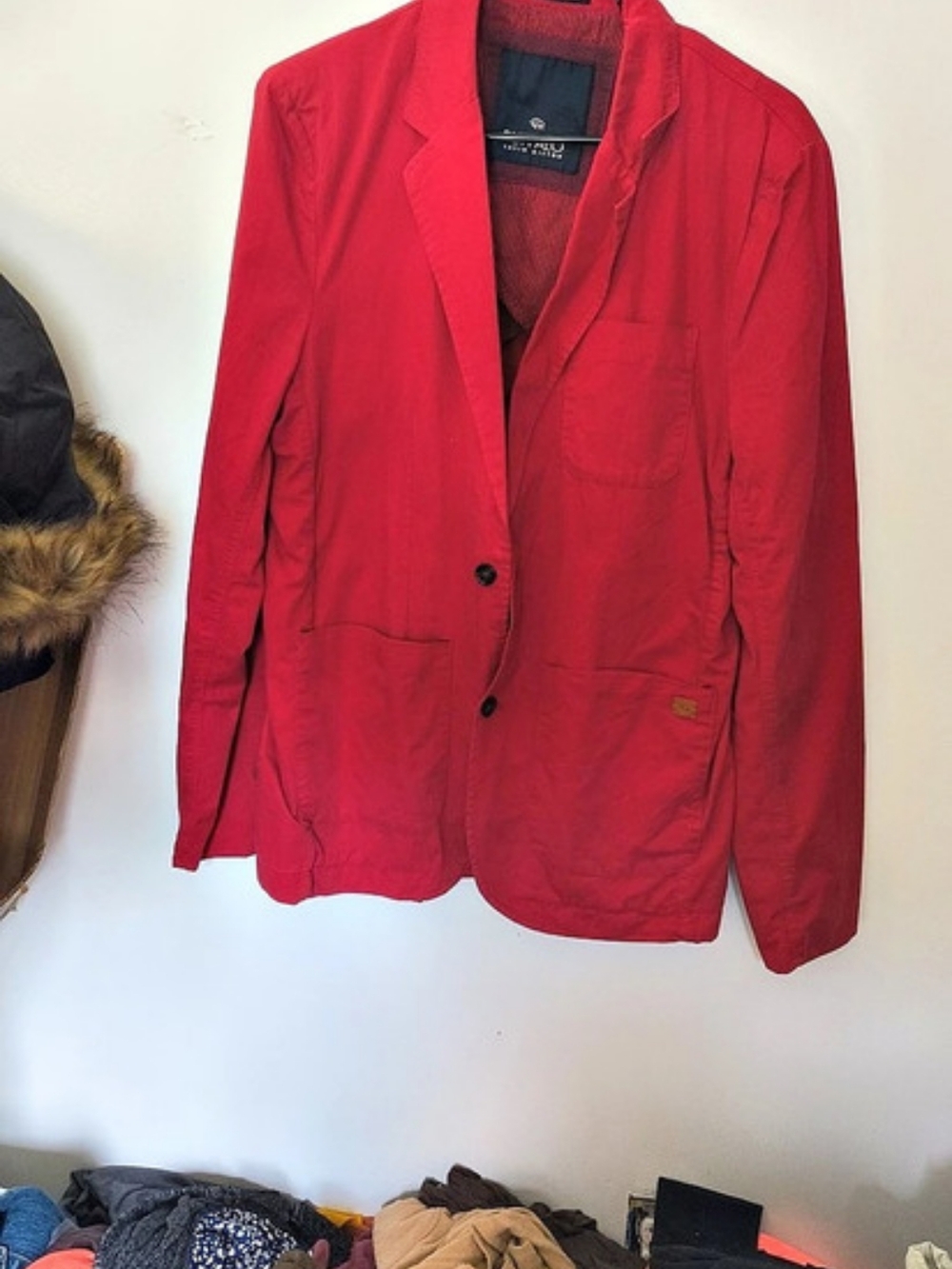Buffalo David Bitton Lolo Trail Men's Red Striped Jacket